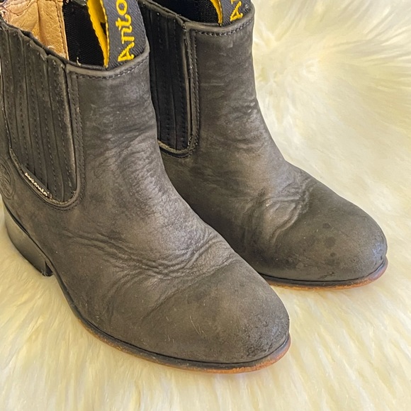 Antonio Hdez Black Leather Pull On Boots 10.5 - Picture 6 of 13